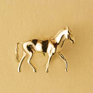 Pin's Plaqué Or CHEVAL PM                       