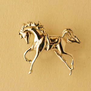 Pin's Plaqué Or CHEVAL REVERENCE                