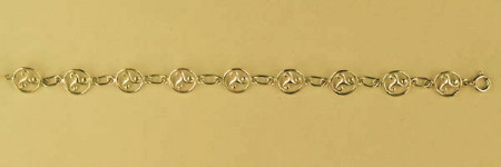 Bracelet Plaqué Or TRISKELL ENTOURAGE ROND/1    