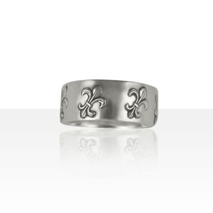 Alliance Argent FLEUR DE LYS PLATE