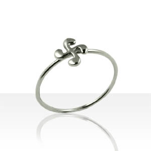 Bague Argent FIL Croix BASQUE PM                  