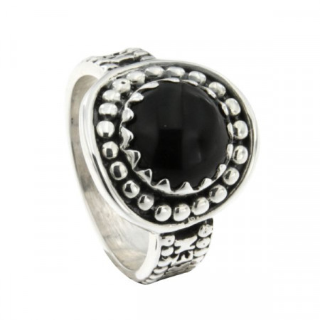 Bague KELT Argent Pierre d'Onyx