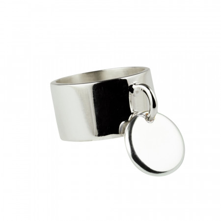 bague argent medaille