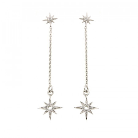 Boucles d'oreilles Argent ROSE des VENTS OZ 