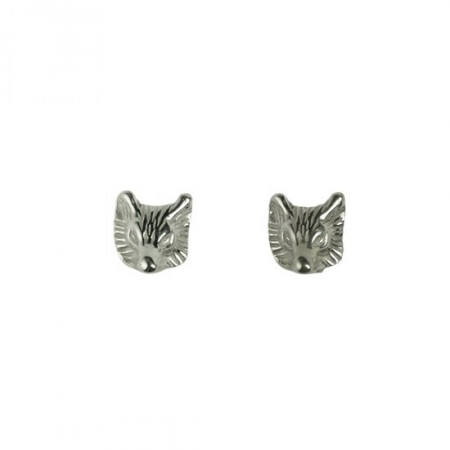 Boucles d'oreilles TETE RENARD Argent