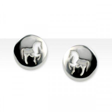 Boutons de Manchette Cheval Argent "JEREZ" GM             