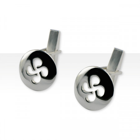 Boutons de manchettes CROIX BASQUE Argent LAUBURU Jerez