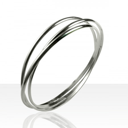 Bracelet 3 Anneaux Argent MASSIF 3MM