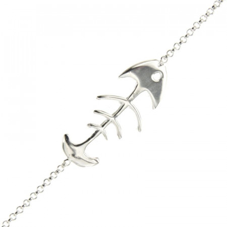 Bracelet ARETE DE POISSON Argent massif