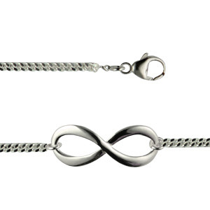Bracelet Argent INFINI GOURMETTE