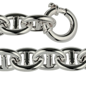 Bracelet Argent MARINE/GM Fermoir Bouée         