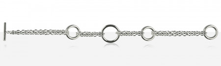 Bracelet Argent massif EPURE FORCAT 3 ANNEAUX