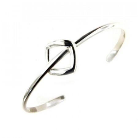 Bracelet Jonc rigide Argent massif NEO DIA