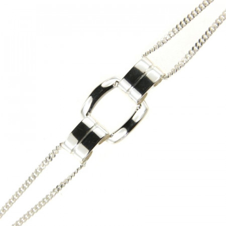 Bracelet motif carré Argent NEO Souple 