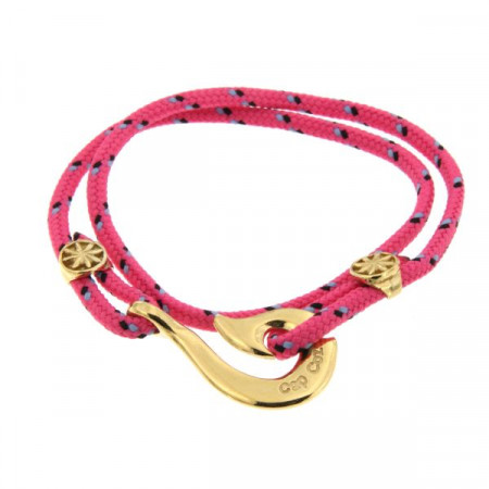 Bracelet Plaqué Or Hameçon Maori CAP COZ double - rose