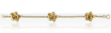 Bracelet Plaqué Or 3 HIBISCUS GM                