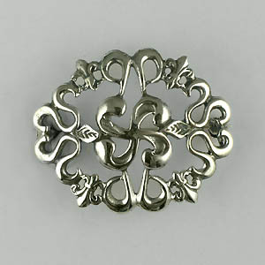Broche Argent C.B. 4 LYS                          