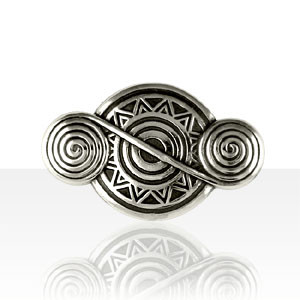 Broche Argent RONDE SOLEIL TRISKELL               