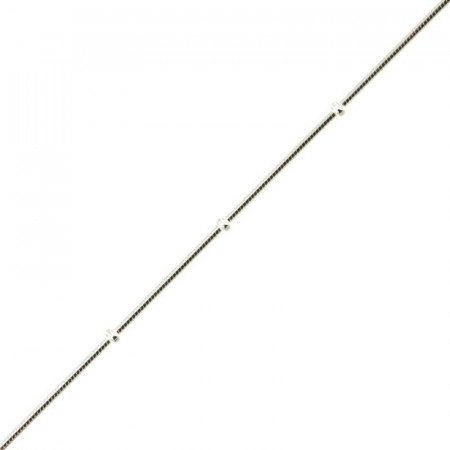 Chaine de cheville Argent boule QDR 1 rang