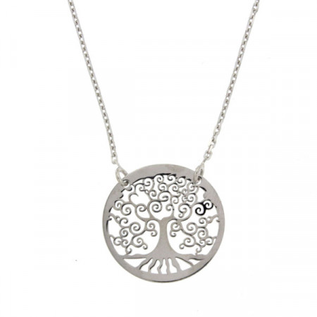 Collier Argent Arbre de vie PM - 45cm RHODIE