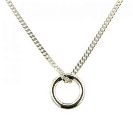 Collier Argent Cercle PHI - Argent massif