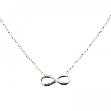 Collier Argent INFINI Mini Forçat 35  - 40cm
