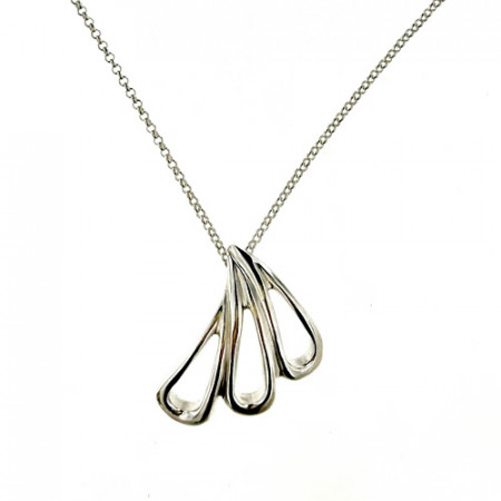 Collier Argent PALMY TRI - 45cm