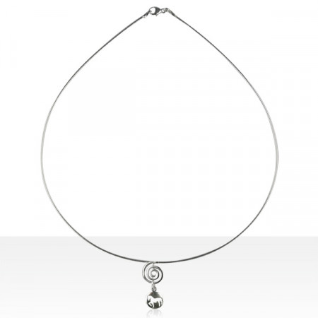 Collier Argent SPIRALE JEREZ PM/OMEGA 10        