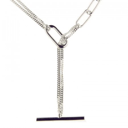 Collier OVALE CRAVATE Argent OTO 