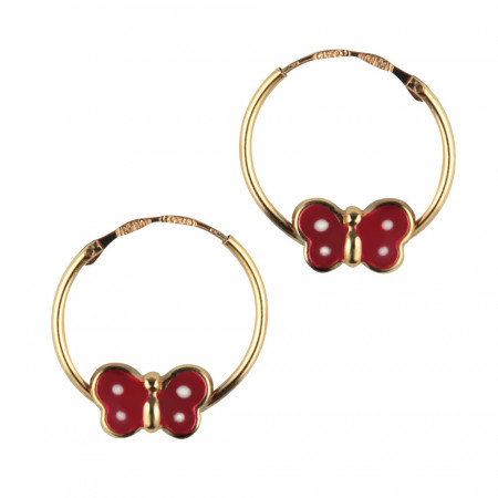 creole enfant papillon en or