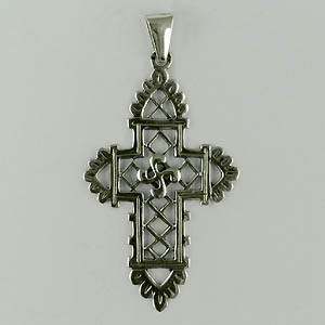 Croix Argent GRILLAGEE                            