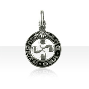 Médaille Argent Croix BASQUE SUERTE ONA           