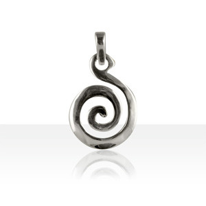 Pendentif Argent SPIRALE MAORI                    