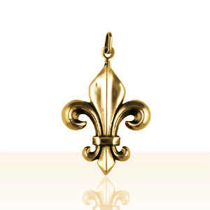 Pendentif Or FLEUR DE LYS 5