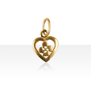 Pendentif Plaqué Or COEUR/CB TPM                