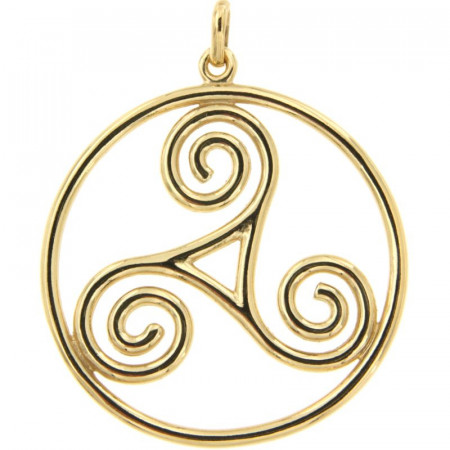 Pendentif Plaqué Or ENTOURAGE FIL ROND TRISK 6  