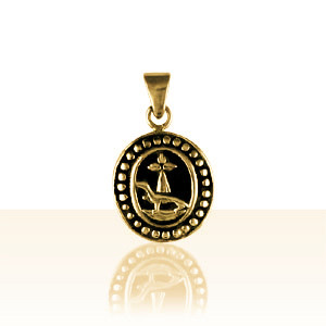 Pendentif Plaqué Or HERMINE PERLEE              