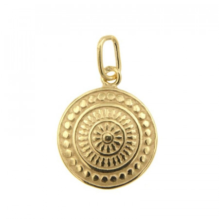 Pendentif Plaqué Or ROUE BRETONNE               