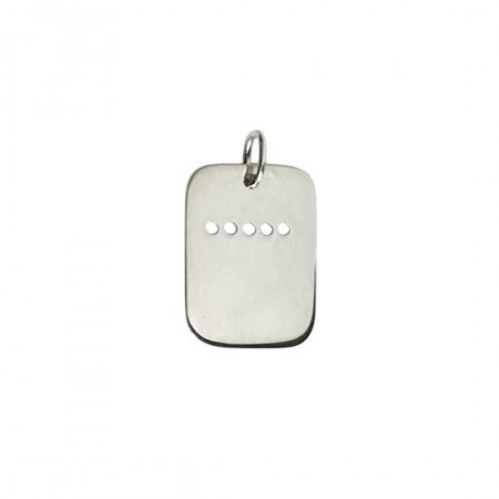 Plaque Argent PERCEE 26x18                      
