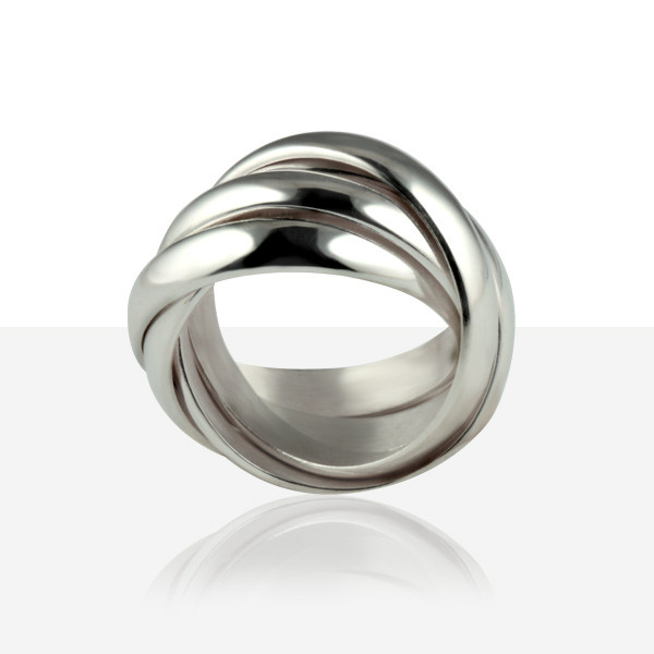 Bague 5 anneaux Argent massif BAGUE FEMME