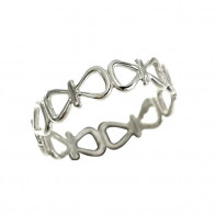 Anneau Argent ROSETTE