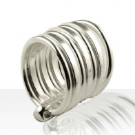 Bague Argent "BIARRITZ" 7 ANNEAUX FR/FC         