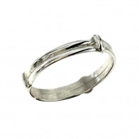 Bague Argent 2 Joncs Liés