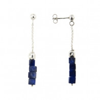 B.O. Argent MASSAÏ Aulite Lapis Lazuli - L:4,5cm