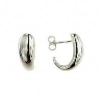 Boucles d'Oreilles Argent OP Jonc UNI ALLONGE