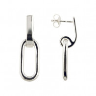 Boucles d'oreilles pendantes Argent massif OTO