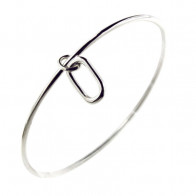 Bracelet Argent OTO Jonc OVAL1  FR20-D63