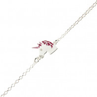 Bracelet Argent ENFANT Licorne 14+2cm
