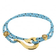Bracelet Plaqué Or Hameçon Maori CAP COZ double - ciel