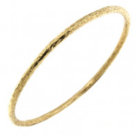 Bracelet Plaqué Or Jonc FR30-063 - Martelé